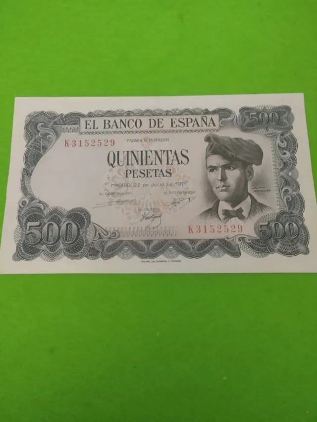 Billete Banco de España 500 Pesetas 1971