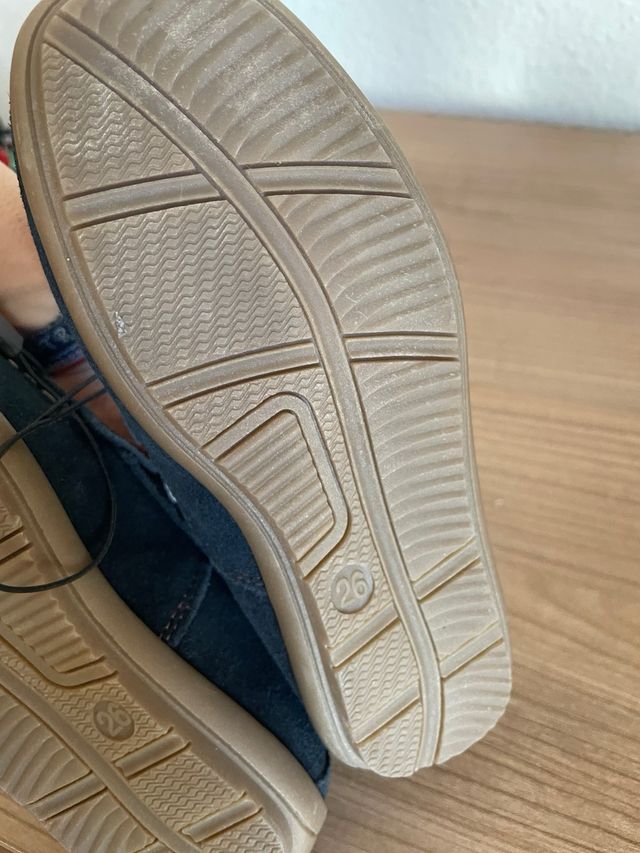 Mocasines niño Sfera piel azul talla 26