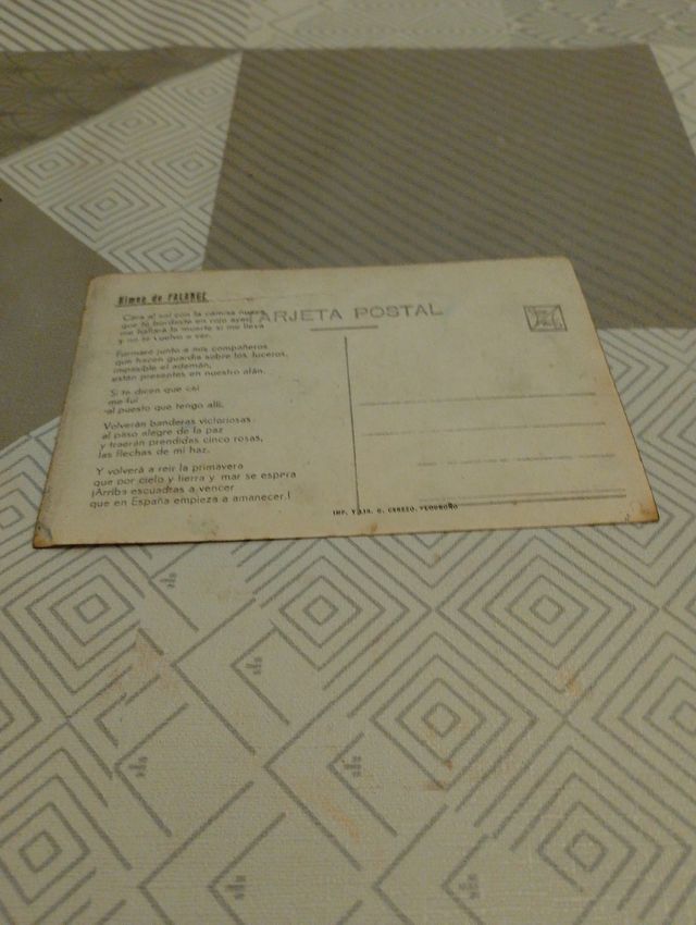 Postal antigua retrato hombre