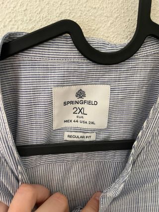 Camisa Springfield Rayas Azul y Blanco