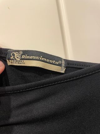 Abito monospalla arricciato nero