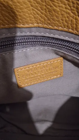 Bolso Versace Piel Amarillo Original