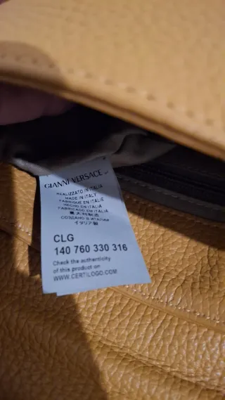 Bolso Versace Piel Amarillo Original