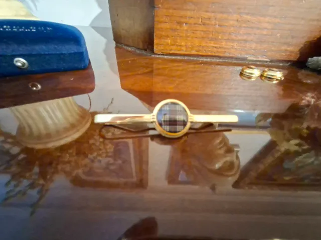 Pasador de corbata Burberry Tartán