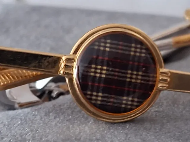 Pasador de corbata Burberry Tartán