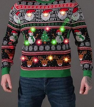 Suéter Navidad Jersey Con Luces Unisex