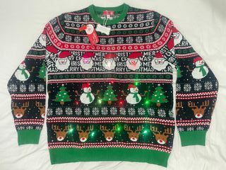 Suéter Navidad Jersey Con Luces Unisex
