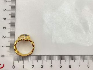 sortija oro 18k con circonita