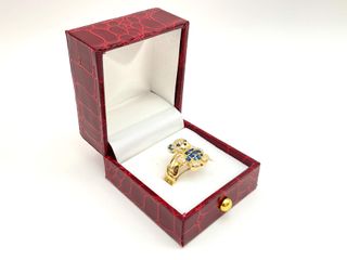 sortija oro 18k con circonita