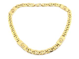 cadena oro 18k con circonita 1cm