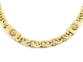 cadena oro 18k con circonita 1cm