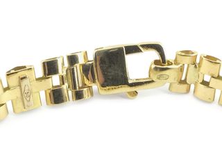 esclava oro 18k con piedra con circonita