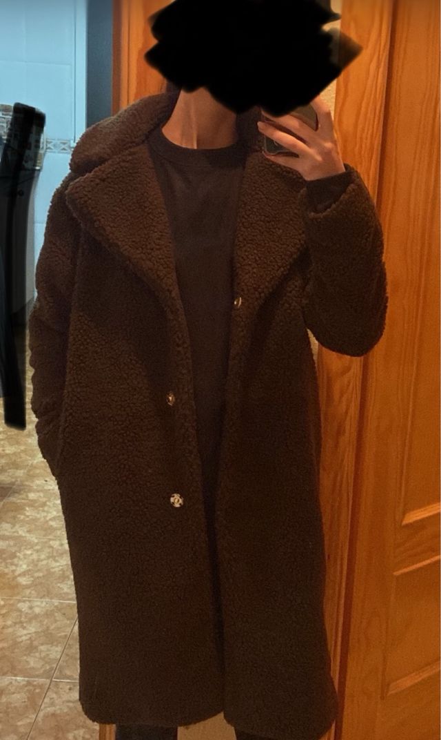 Abrigo teddy marrón JDY