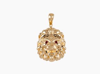 colgante oro 18k con piedra con circonita