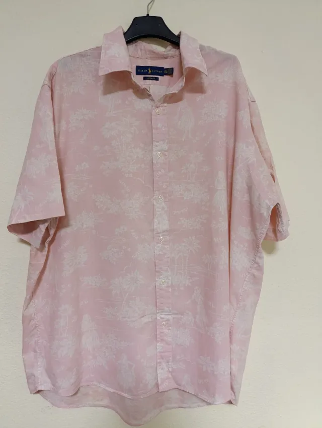 Camisa Ralph Lauren Rosa Estampada