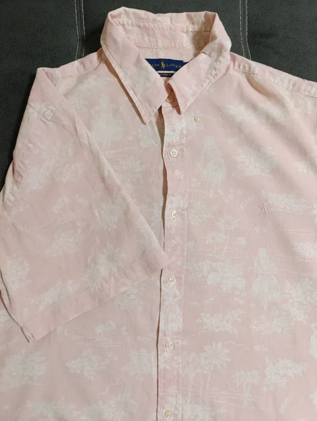Camisa Ralph Lauren Rosa Estampada