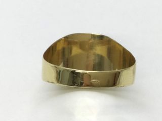 sello oro 18k con piedra con circonita