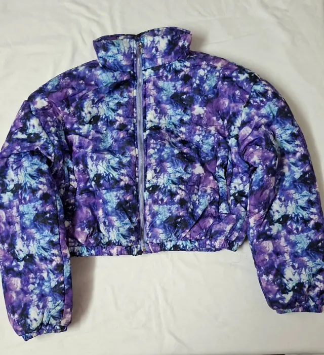 Chaqueta acolchada estampada