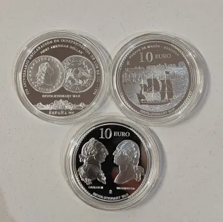 JUEGOS DE MON.ESPAÑA PLATA PROOF INDEP EST UNIDOS