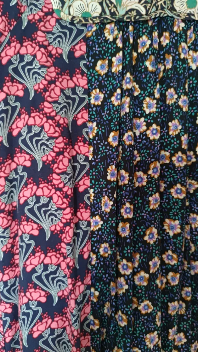 Vestido Zara niña patchwork boho 11-12 años