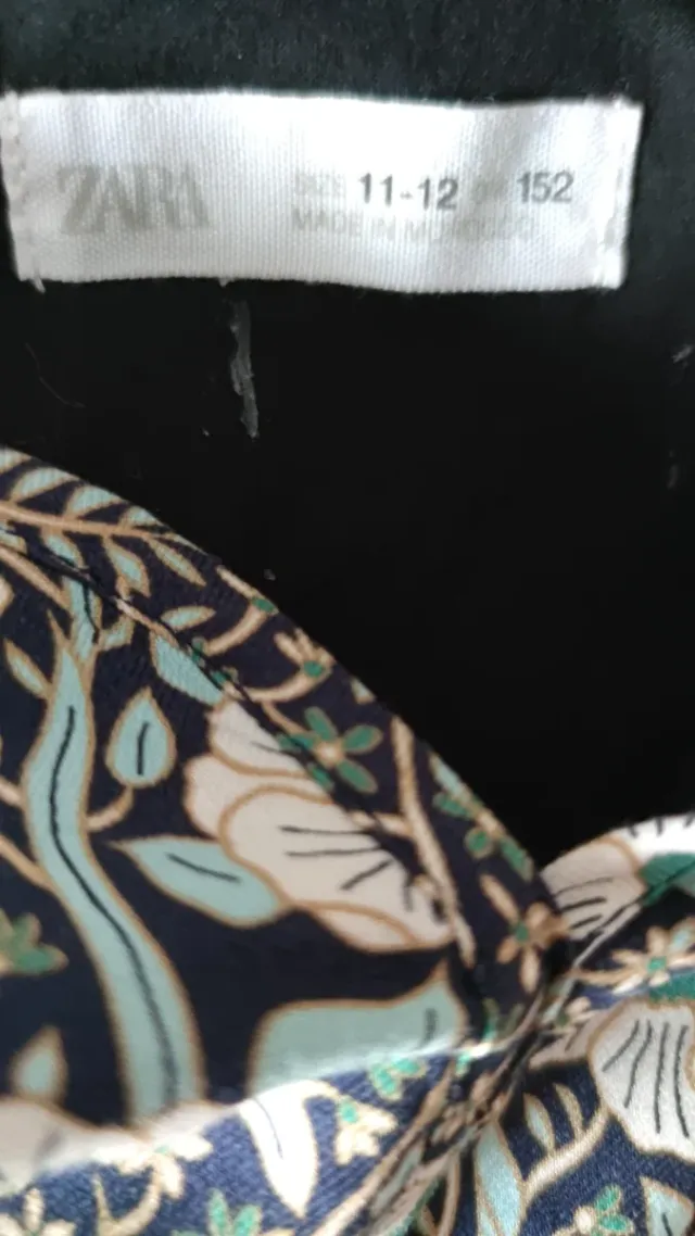 Vestido Zara niña patchwork boho 11-12 años