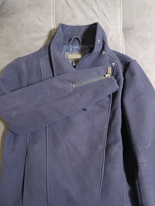 Abrigo Mango Azul Talla M