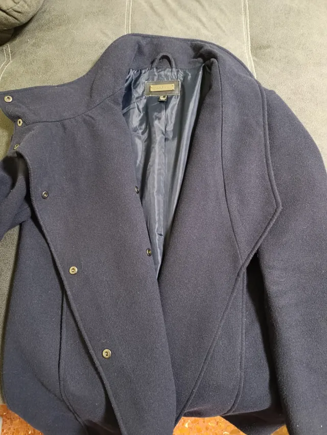 Abrigo Mango Azul Talla M