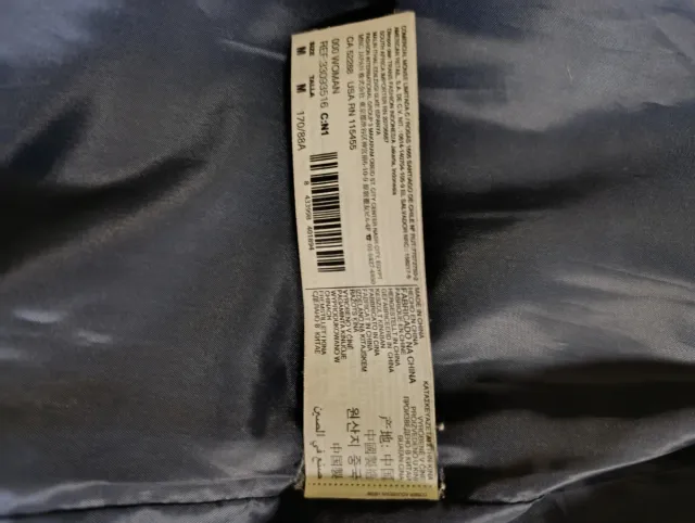 Abrigo Mango Azul Talla M