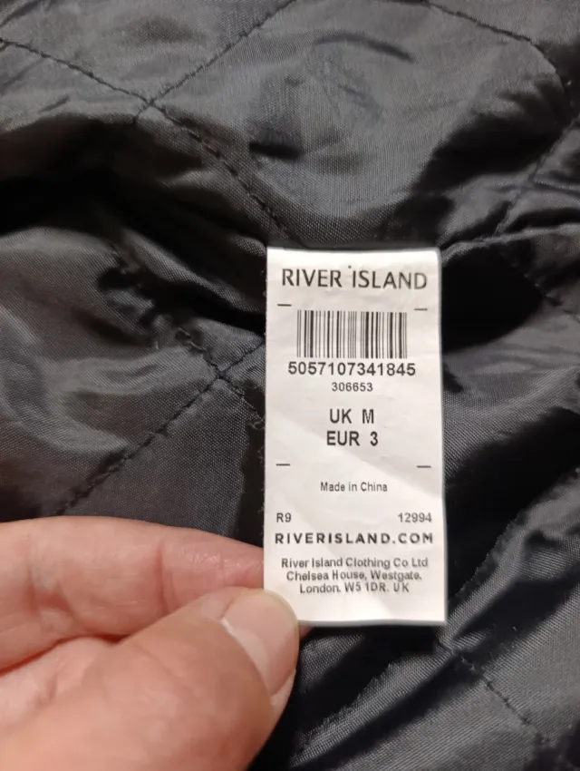 Chaqueta cuero River Island con capucha