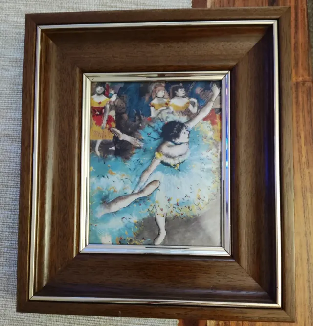 Cuadro bailarina esmaltado