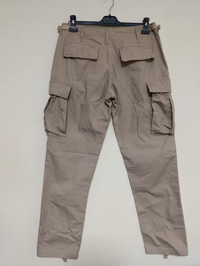 Pantalones cargo TEESAR beige