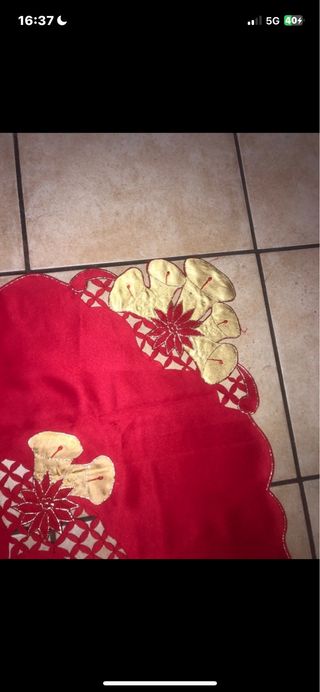 Tovaglia Natalizia Rossa Quadrata