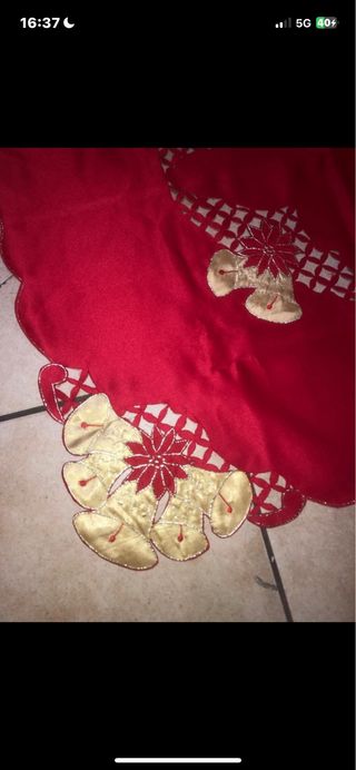 Tovaglia Natalizia Rossa Quadrata