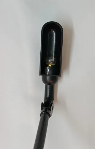 Lámpara de lectura negra vintage con pinza