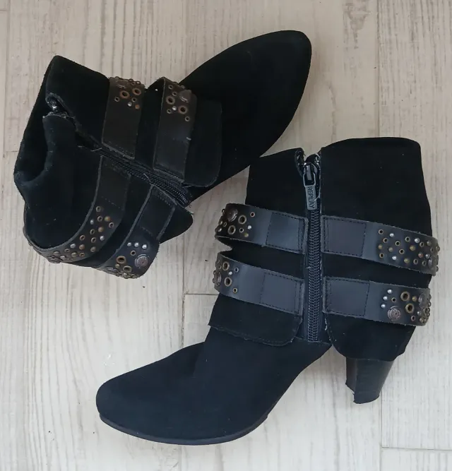 Botas Replay Mujer Negras Piel Talla 38