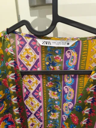 Vestido Zara estampado multicolor