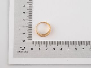 anillo oro 18k con piedra con circonita