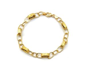 pulsera oro 18k con piedra