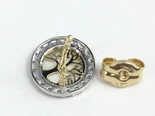 pendientes oro 18k con piedra