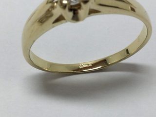 anillo oro 18k con piedra con circonita