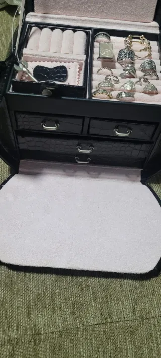 Lote de Plata 925 y Joyero