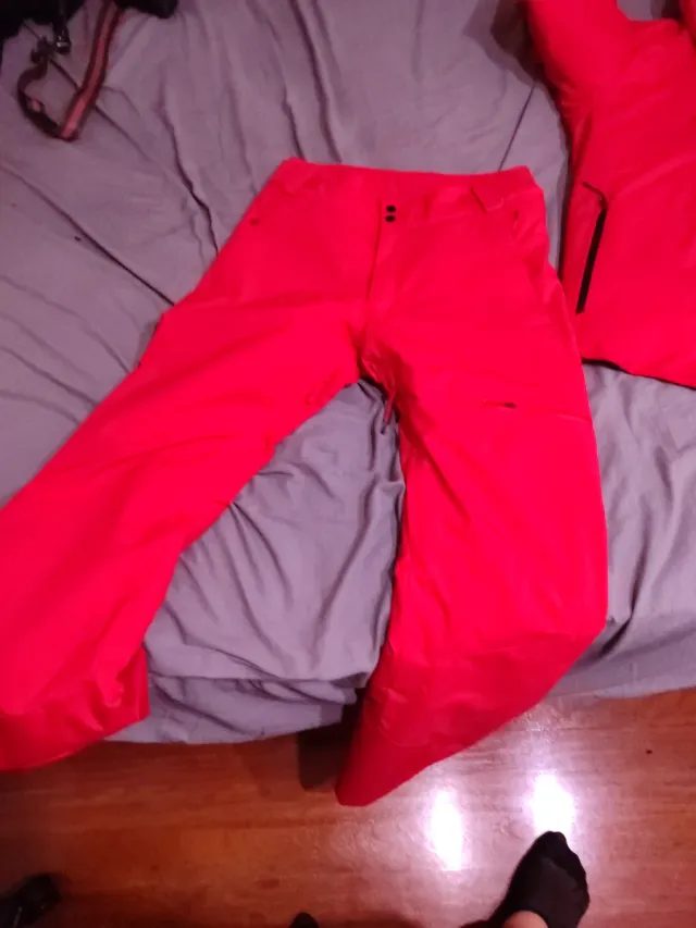 Traje de nieve rojo talla s