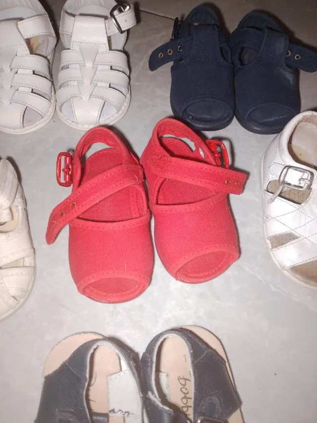 Lote Zapatos Bebé Niña talla 18