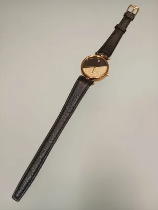 Reloj Jacques Farel Negro/Dorado