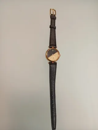 Reloj Jacques Farel Negro/Dorado