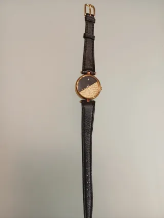 Reloj Jacques Farel Negro/Dorado