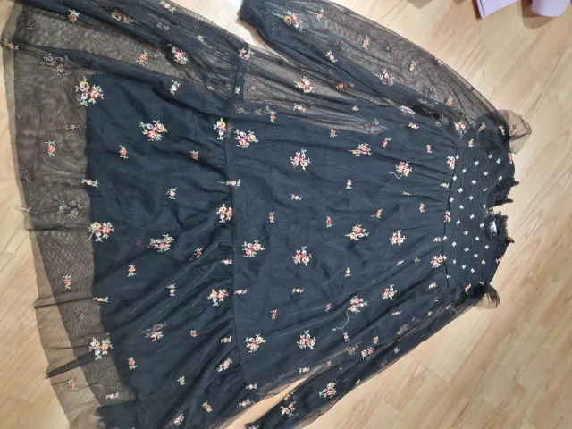 Vestido Zara niña 13-14 años floral tul