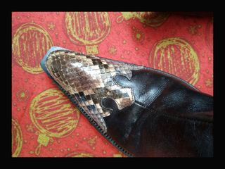 Stivali al ginocchio in pelle pitonata williams