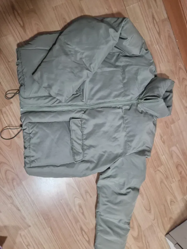 Abrigo Shein Talla S Mujer Verde Oliva