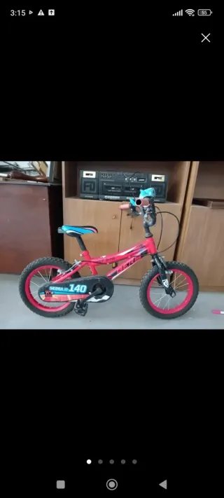 Bicicleta infantil rosa 140
